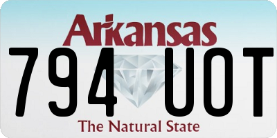 AR license plate 794UOT