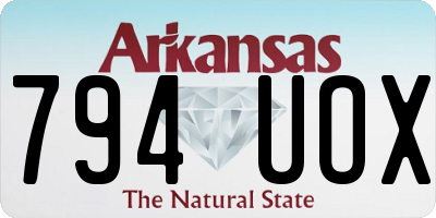 AR license plate 794UOX
