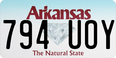 AR license plate 794UOY