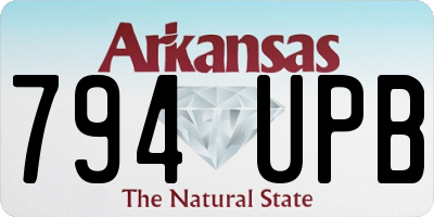 AR license plate 794UPB