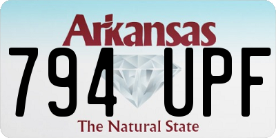 AR license plate 794UPF