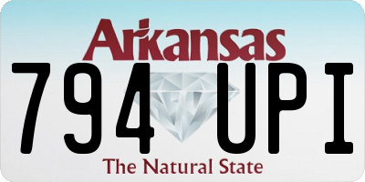 AR license plate 794UPI