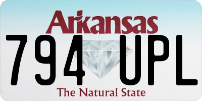 AR license plate 794UPL