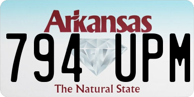 AR license plate 794UPM