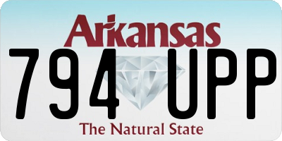 AR license plate 794UPP