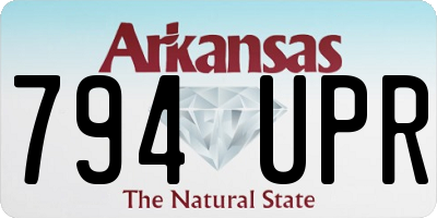 AR license plate 794UPR