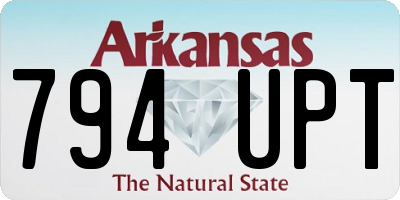 AR license plate 794UPT
