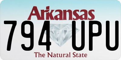 AR license plate 794UPU