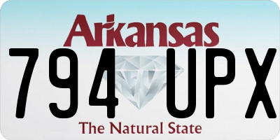 AR license plate 794UPX