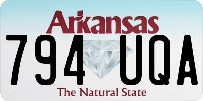 AR license plate 794UQA