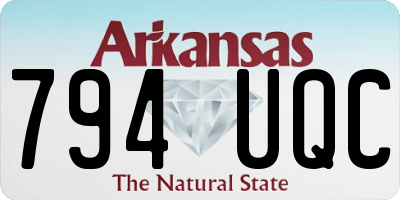 AR license plate 794UQC