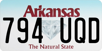 AR license plate 794UQD