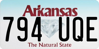 AR license plate 794UQE