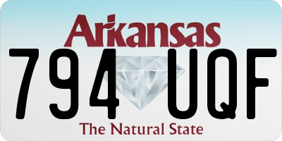AR license plate 794UQF