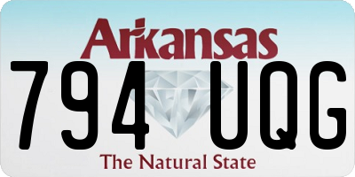 AR license plate 794UQG