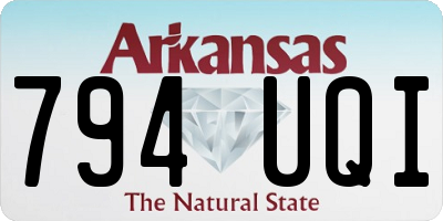 AR license plate 794UQI