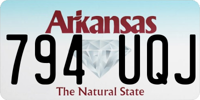 AR license plate 794UQJ