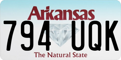 AR license plate 794UQK