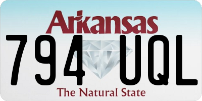 AR license plate 794UQL