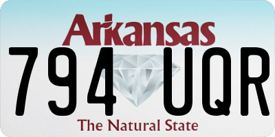 AR license plate 794UQR