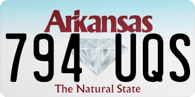 AR license plate 794UQS