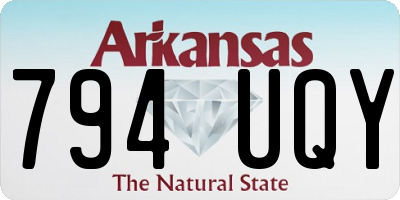 AR license plate 794UQY