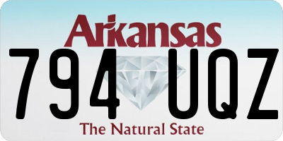 AR license plate 794UQZ