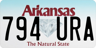 AR license plate 794URA