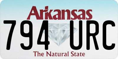 AR license plate 794URC