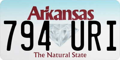 AR license plate 794URI