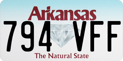 AR license plate 794VFF