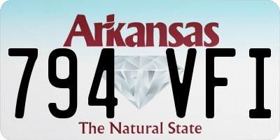 AR license plate 794VFI