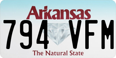 AR license plate 794VFM