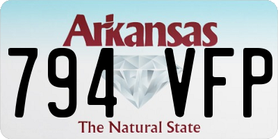 AR license plate 794VFP