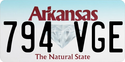 AR license plate 794VGE