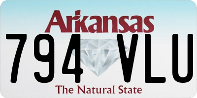 AR license plate 794VLU
