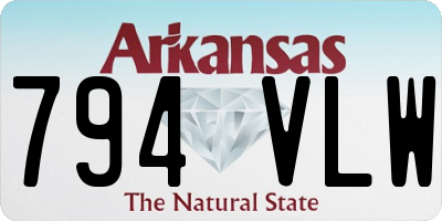 AR license plate 794VLW