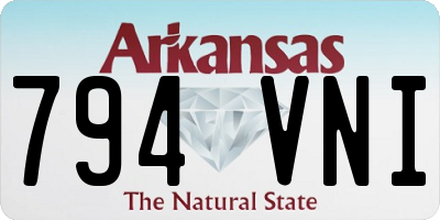 AR license plate 794VNI