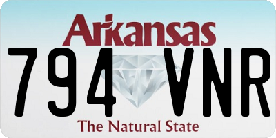 AR license plate 794VNR