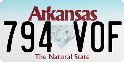 AR license plate 794VOF