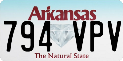 AR license plate 794VPV