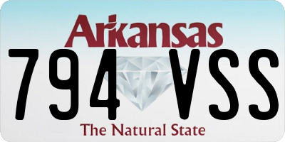 AR license plate 794VSS