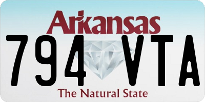 AR license plate 794VTA