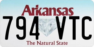 AR license plate 794VTC