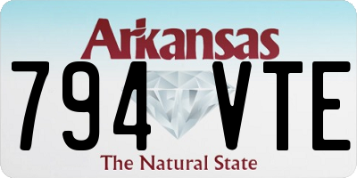 AR license plate 794VTE