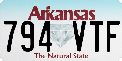 AR license plate 794VTF