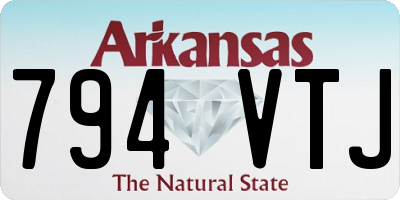 AR license plate 794VTJ