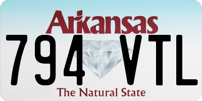 AR license plate 794VTL