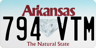 AR license plate 794VTM
