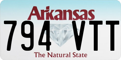 AR license plate 794VTT